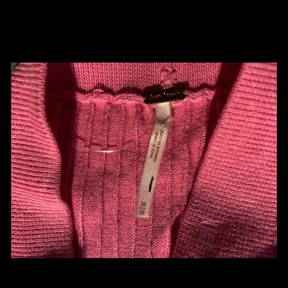 Free People Hot Pink Skyline Rib Knit Midi Skirt Women’s Size Medium, NWOT - Picture 7 of 11